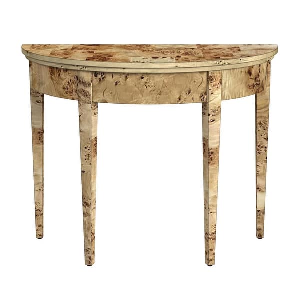 Hampton Demilune Burl 36" Console Table Bed Bath & Beyond 36635718